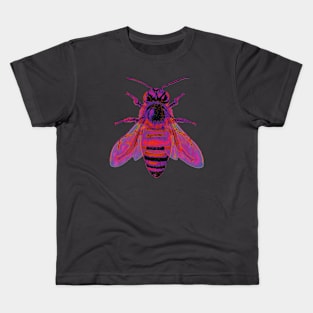 Red Holographic Bee Kids T-Shirt